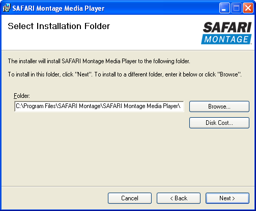 Media Player Install Location