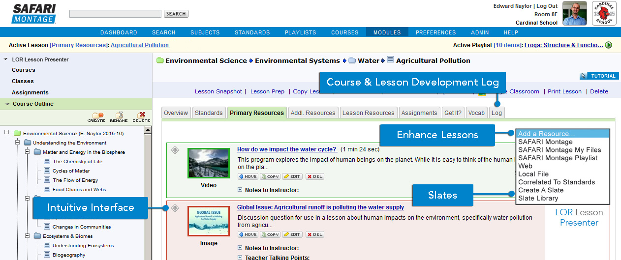 Curriculum Developer View