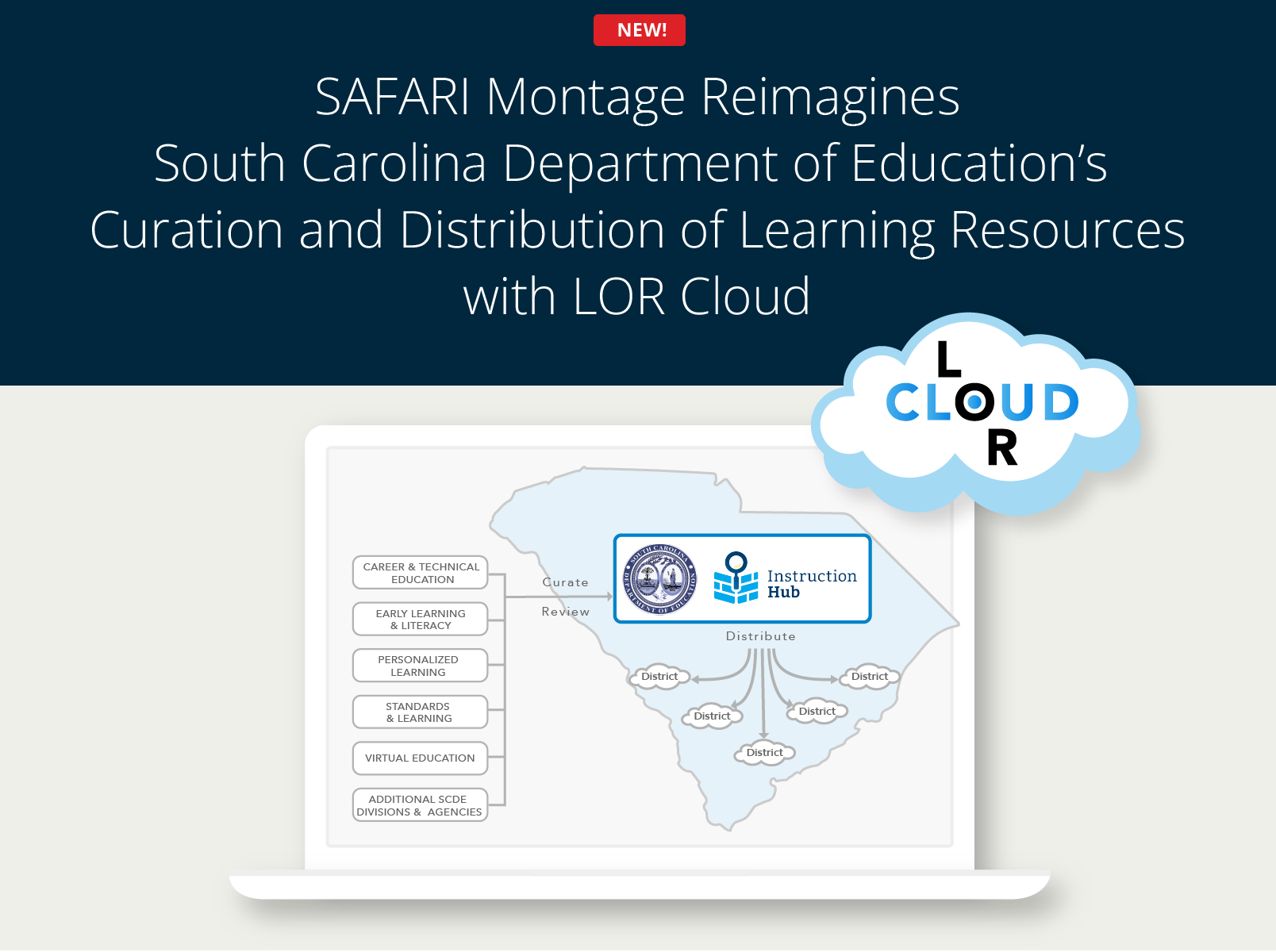 SAFARI Montage Reimagines South Carolina Department of Education’s Curation and Distribution of Learning Resources with LOR Cloud

