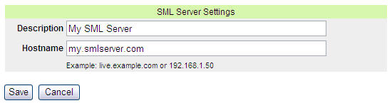 Enable or Disable SML Server
